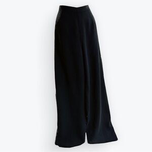 Boutique cut•loose Minimalist Smart Dark Academia Comfy Black Tencel Pants ~ XL